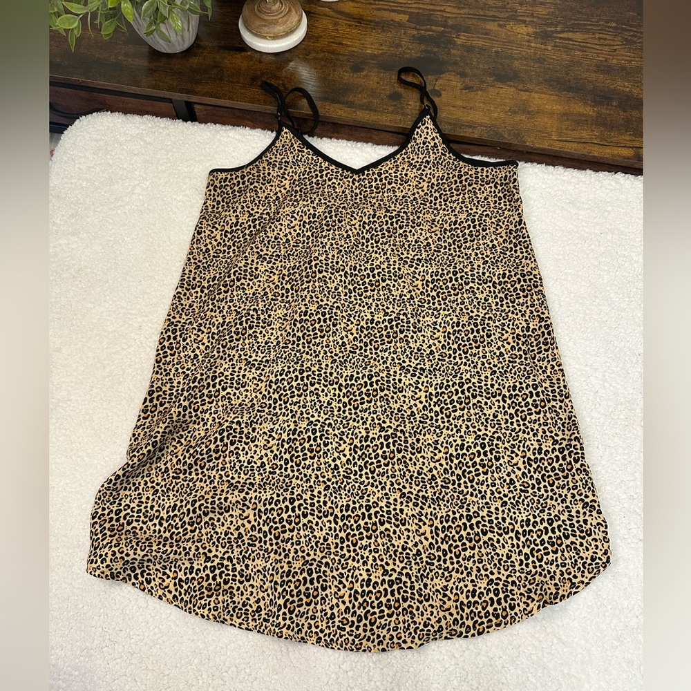 Room service leopard nightgown